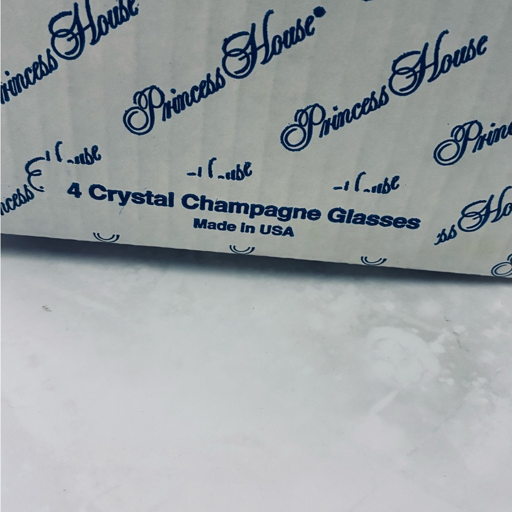Princess House Crystal Champagne Glasses